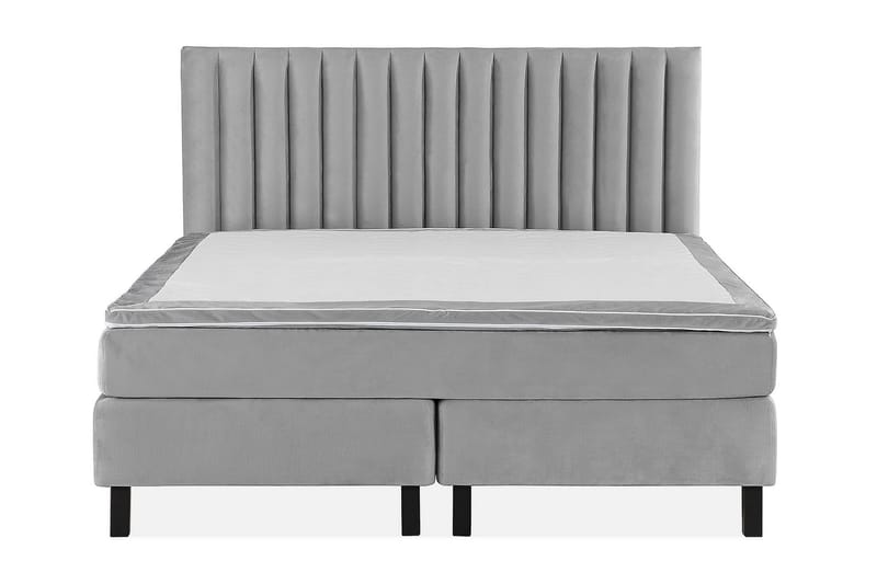 Princess Kontinentalseng 180x200cm - Lysegrå/Velour - Møbler - Senge - Kontinentalsenge