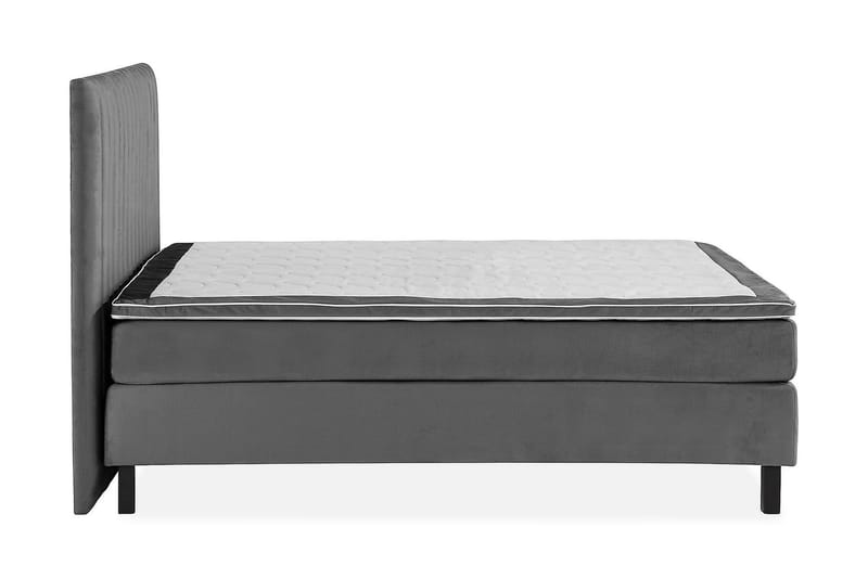 Princess Kontinentalseng 180x200cm - Mørkegrå/Velour - Møbler - Senge - Kontinentalsenge