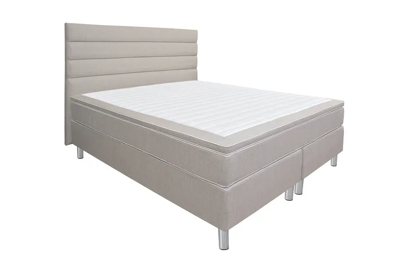 Queen Kontinentalseng 160x200 - Beige - Møbler - Senge - Kontinentalsenge