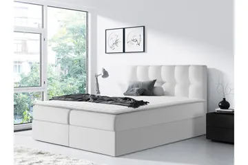 Rico Kontinentalseng 160x208 cm - Hvid - Møbler - Senge - Kontinentalsenge