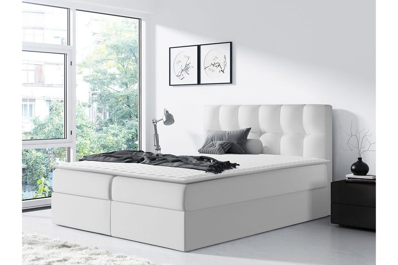 Rico Kontinentalseng 180x208 cm - Hvid - Møbler - Senge - Kontinentalsenge
