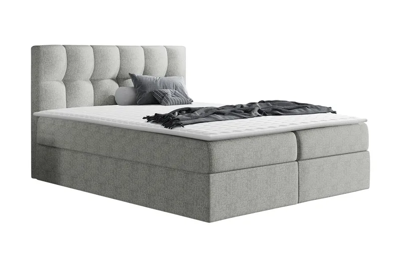 Rico Kontinentalseng 200x208 cm - Grå - Møbler - Senge - Kontinentalsenge