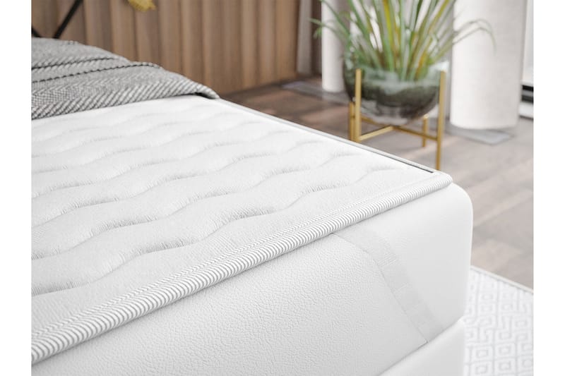 Roma Sengepakke 200x200 cm - Hvid - Komplet sengepakke - Kontinentalsenge