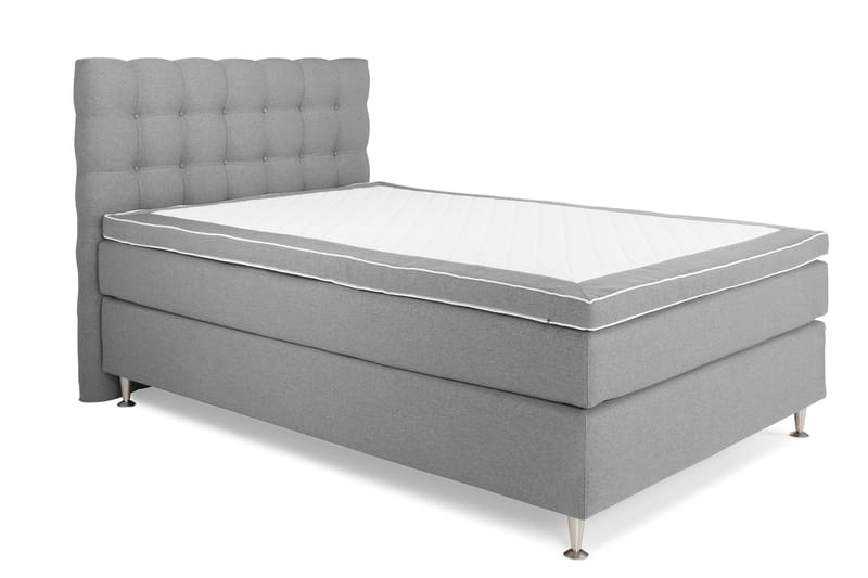 Royal King Size Komplet Sengepakke 140x200 - Lysegrå - Møbler - Senge - Komplet sengepakke