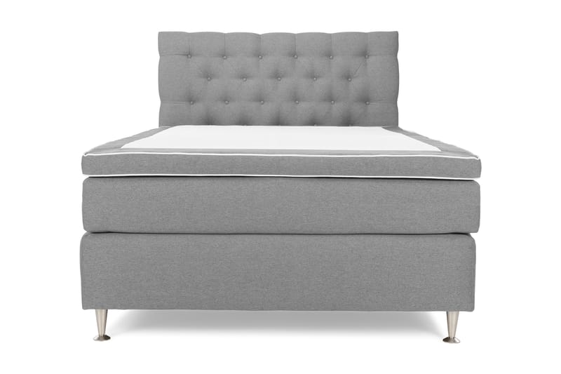 Royal King Size Komplet Sengepakke 140x200 - Lysegrå - Møbler - Senge - Komplet sengepakke