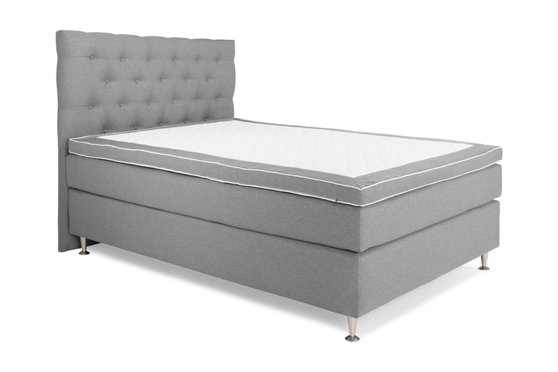 Royal King Size Komplet Sengepakke 140x200 - Lysegrå - Møbler - Senge - Komplet sengepakke