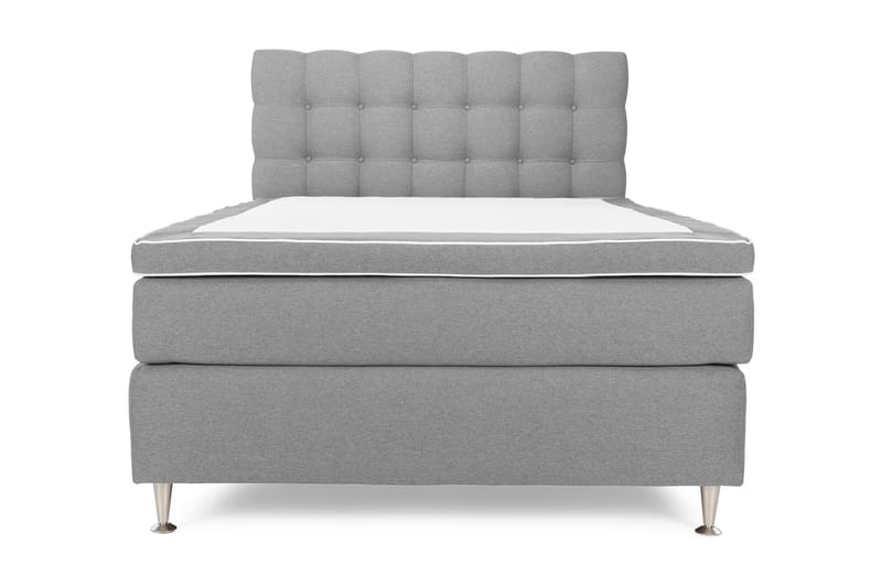 Royal King Size Komplet Sengepakke 140x200 - Lysegrå - Møbler - Senge - Komplet sengepakke
