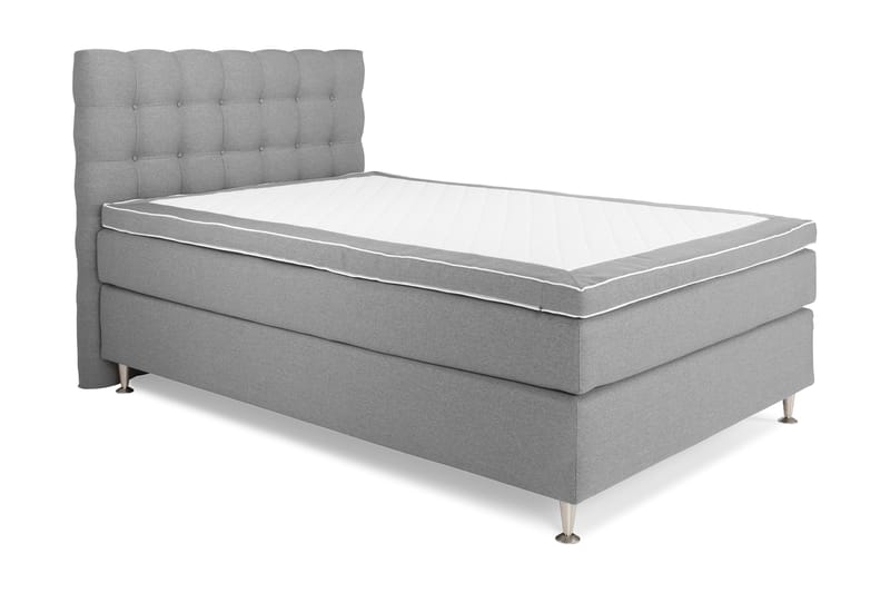 Royal King Size Komplet Sengepakke 140x200 - Lysegrå - Møbler - Senge - Kontinentalsenge