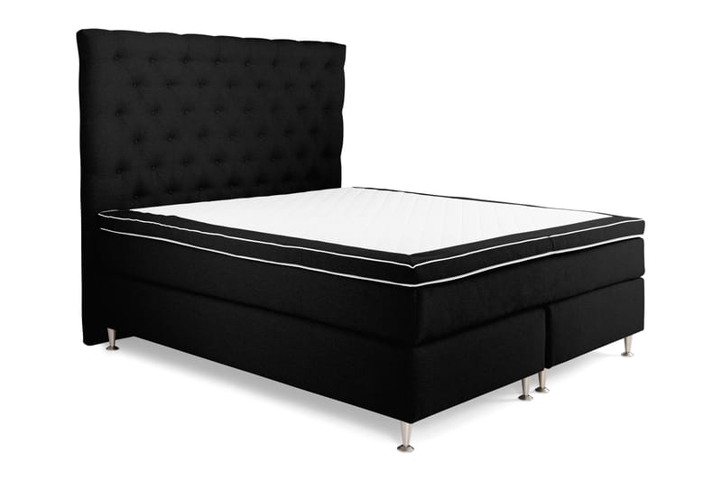 Royal King Size Komplet Sengepakke 160x200 - Sort - Møbler - Senge - Komplet sengepakke