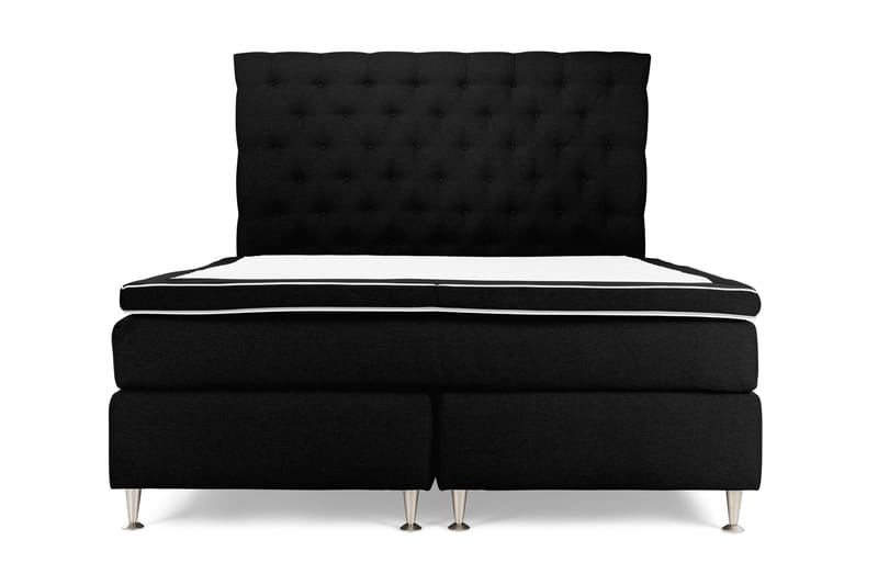Royal King Size Komplet Sengepakke 160x200 - Sort - Møbler - Senge - Komplet sengepakke