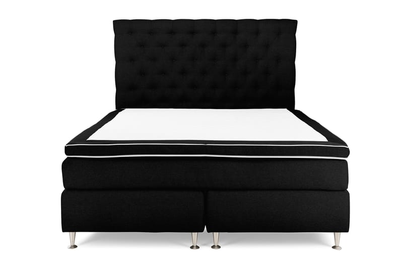 Royal King Size Komplet Sengepakke 160x200 - Sort - Møbler - Senge - Komplet sengepakke