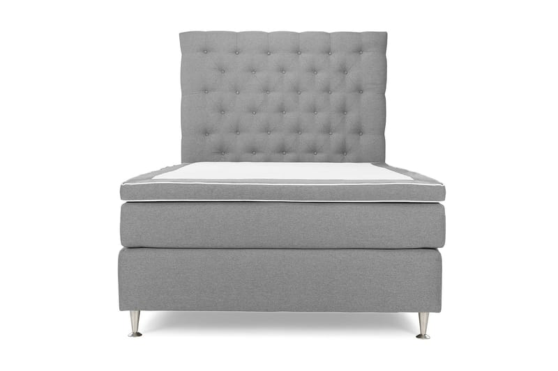 Royal King Size Kontinentalseng 140x200 cm - Lysegrå - Møbler - Senge - Komplet sengepakke