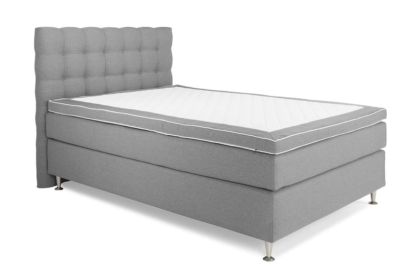 Royal King Size Kontinentalseng 140x200 cm - Lysegrå - Møbler - Senge - Komplet sengepakke