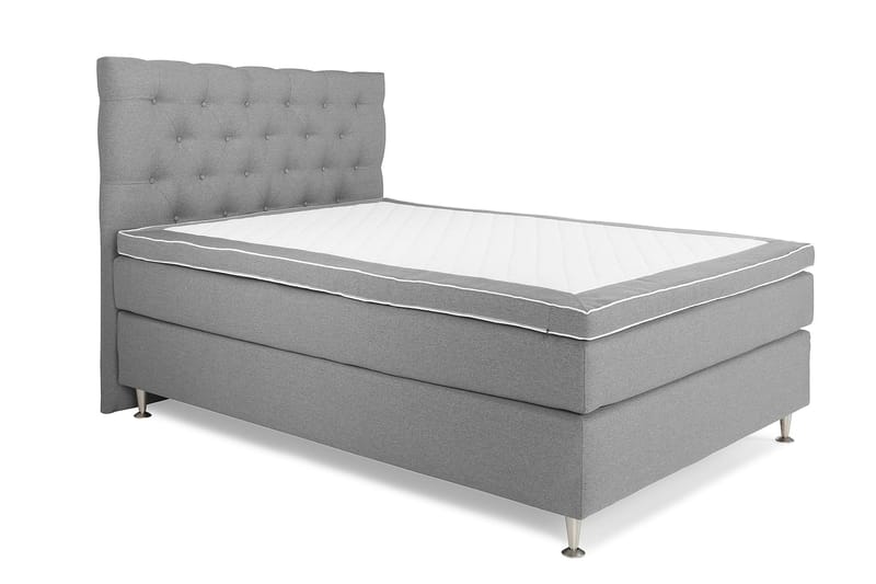 Royal King Size Kontinentalseng 140x200 cm - Lysegrå - Møbler - Senge - Komplet sengepakke