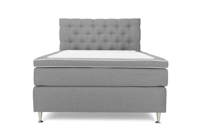 Royal King Size Kontinentalseng 140x200 cm - Lysegrå - Møbler - Senge - Komplet sengepakke