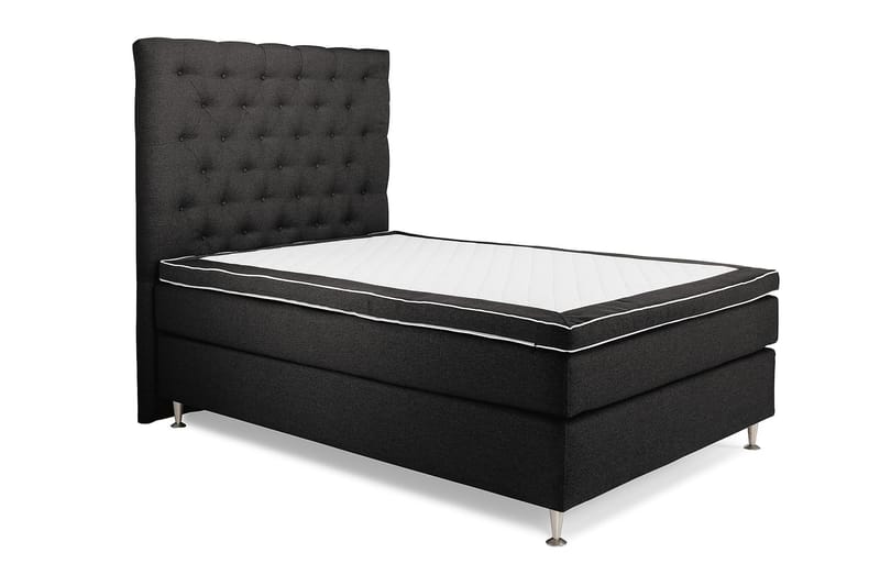 Royal King Size Kontinentalseng 140x200 cm - Mørkegrå - Møbler - Senge - Komplet sengepakke