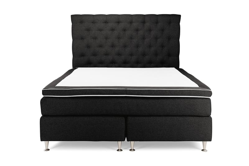 Royal King Size Kontinentalseng 180x200 cm - Mørkegrå - Møbler - Senge - Komplet sengepakke