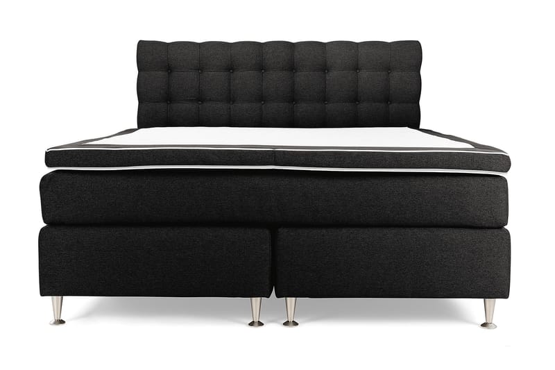Royal King Size Kontinentalseng 180x200 cm - Mørkegrå - Møbler - Senge - Komplet sengepakke
