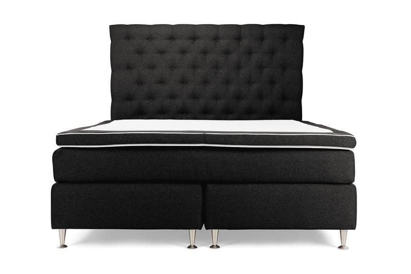 Royal King Size Kontinentalseng 180x200 cm - Mørkegrå - Møbler - Senge - Komplet sengepakke