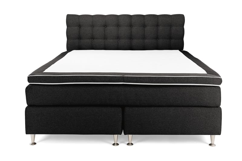 Royal King Size Kontinentalseng 180x200 cm - Mørkegrå - Møbler - Senge - Komplet sengepakke