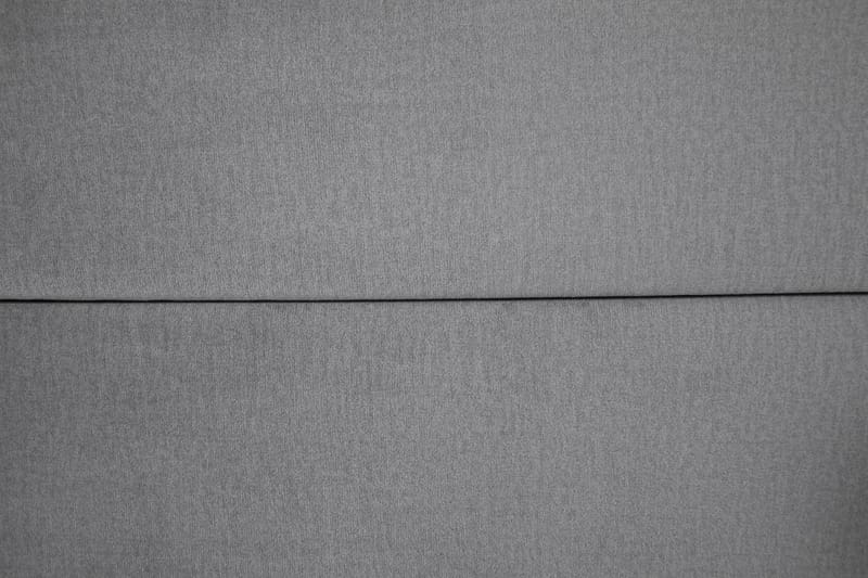 Royal Velvet Komplet Sengepakke 180x200 - Lysegrå med Sorte Lave Ben - Kontinentalsenge - Dobbeltsenge