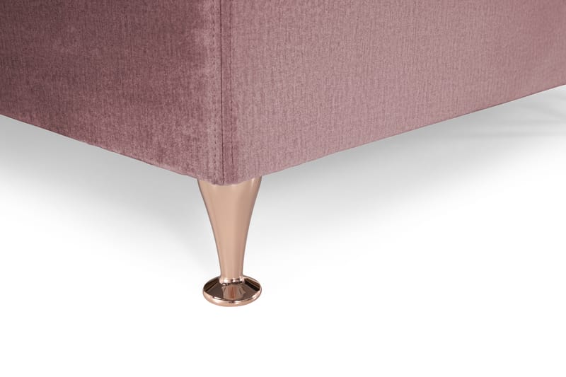 Royal Velvet Komplett Sengpakke 160x200 cm - Lyserød med Lave Rosében - Møbler - Senge - Kontinentalsenge