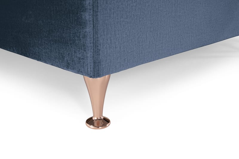 Royal Velvet Komplett Sengpakke 160x200 cm - Mørkeblå med Lave Rosében - Møbler - Senge - Komplet sengepakke