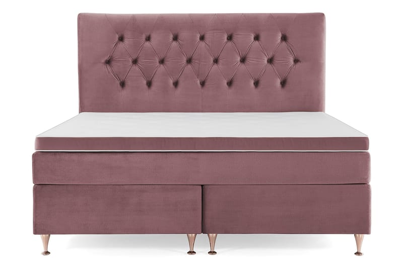 Royal Velvet Komplett Sengpakke 180x200 cm, Lyserød med Lave Rosében