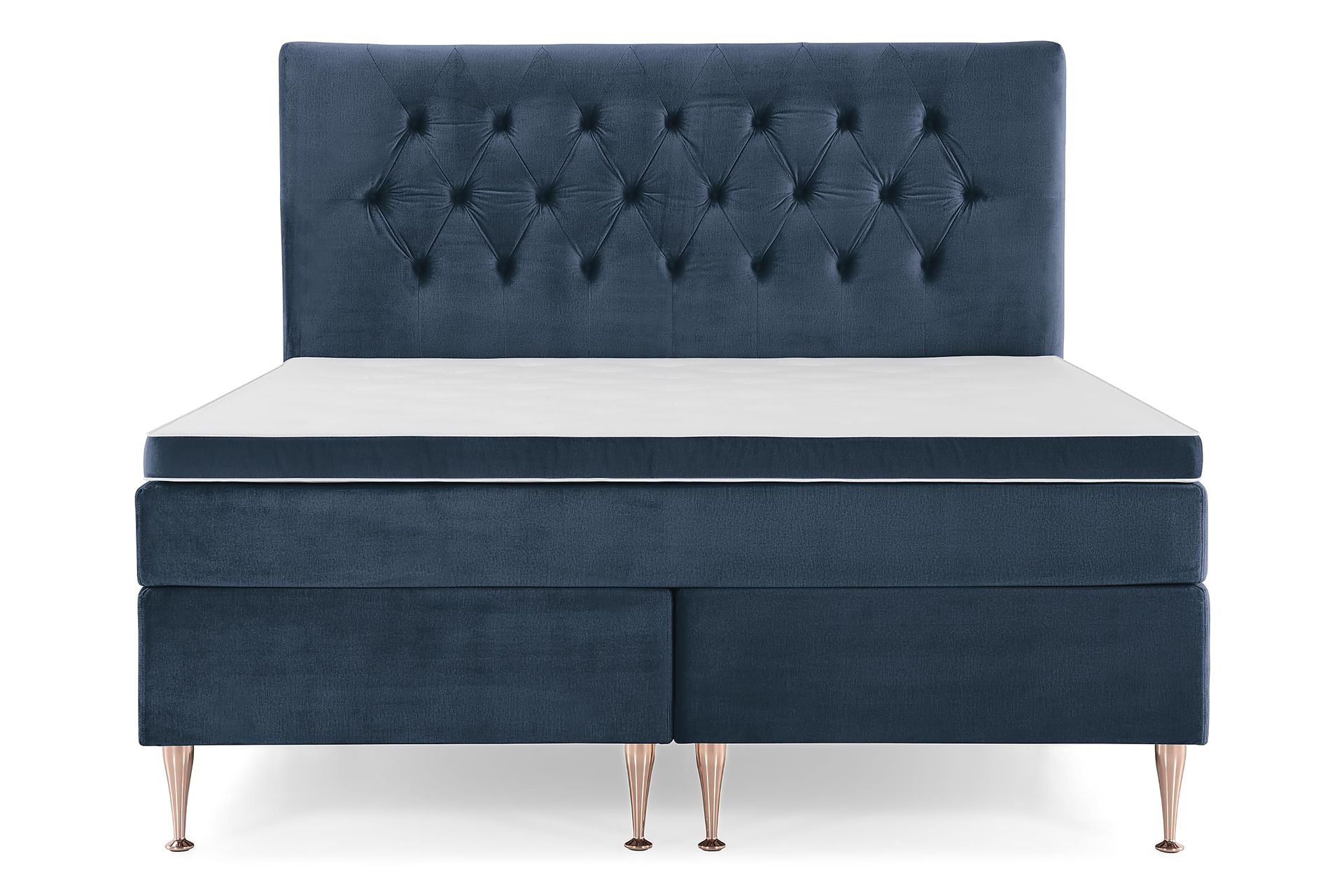 Royal Velvet Komplett Sengpakke 180x200 cm - Mørkeblå med Høje Rosében - Møbler - Senge - Komplet sengepakke