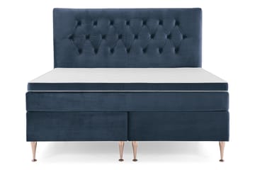 Royal Velvet Komplett Sengpakke 180x200 cm - Mørkeblå med Høje Rosében - Møbler - Senge - Komplet sengepakke