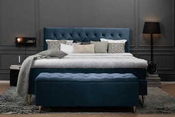 Royal Velvet Komplett Sengpakke 180x200 cm - Mørkeblå med Høje Rosében - Møbler - Senge - Komplet sengepakke