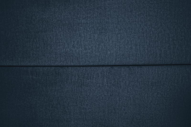 Royal Velvet Komplett Sengpakke 180x200 cm - Mørkeblå med Lave Sorte Ben - Møbler - Senge - Komplet sengepakke