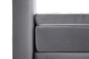 Royal Velvet Komplett Sengpakke 210x210 cm - Lysegrå med Lave Sølvben - Møbler - Senge - Kontinentalsenge