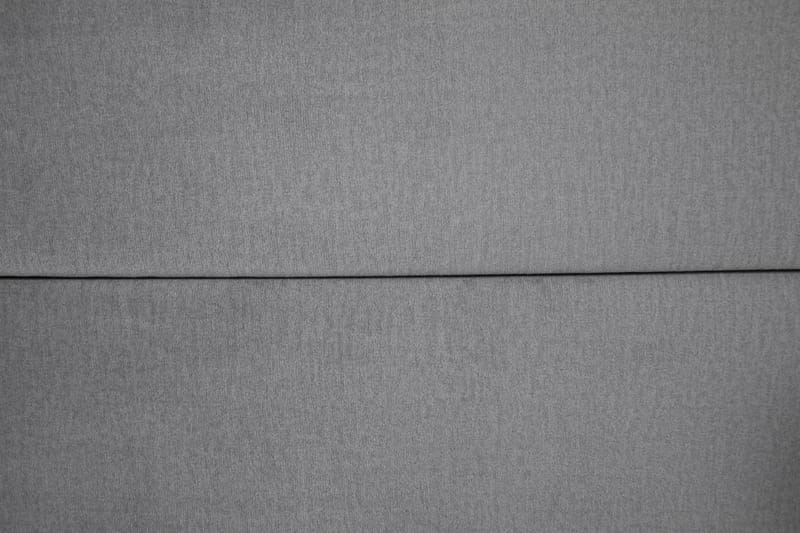 Royal Velvet Komplett Sengpakke 210x210 cm - Lysegrå med Lave Sorte Ben - Møbler - Senge - Komplet sengepakke