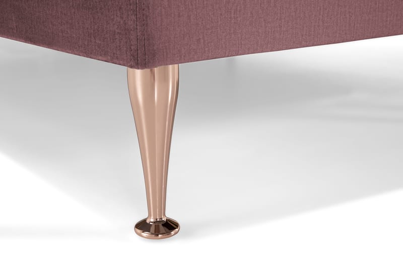 Royal Velvet Komplett Sengpakke 210x210 cm - Lyserød med Høje Rosében - Møbler - Senge - Kontinentalsenge