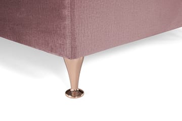 Royal Velvet Komplett Sengpakke 210x210 cm - Lyserød med Lave Rosében - Møbler - Senge - Komplet sengepakke