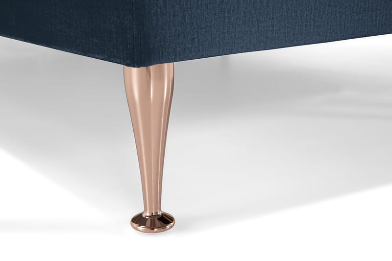 Royal Velvet Komplett Sengpakke 210x210 cm - Mørkeblå med Høje Rosében - Møbler - Senge - Kontinentalsenge