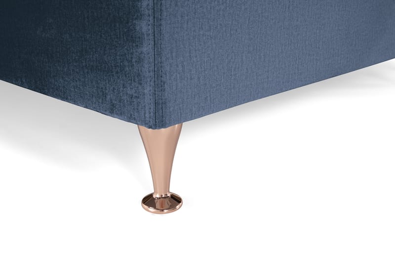 Royal Velvet Komplett Sengpakke 210x210 cm - Mørkeblå med Lave Rosében - Møbler - Senge - Komplet sengepakke
