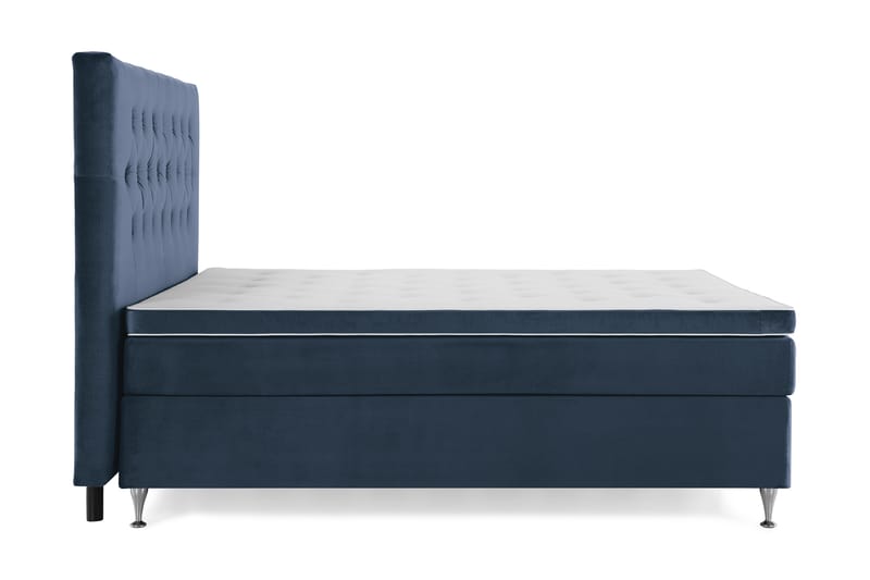 Royal Velvet Kontinentalseng 160x200 cm - mørkeblå - Møbler - Senge - Komplet sengepakke