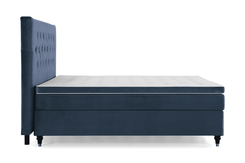 Royal Velvet Kontinentalseng 160x200 cm - mørkeblå - Møbler - Senge - Komplet sengepakke
