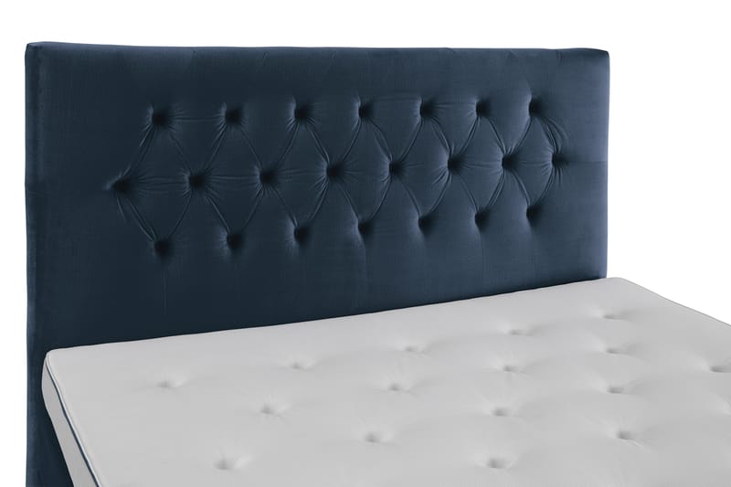 Royal Velvet Kontinentalseng 160x200 cm - mørkeblå - Møbler - Senge - Komplet sengepakke