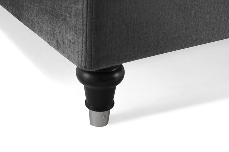 Royal Velvet Kontinentalseng 160x200 cm - mørkegrå - Møbler - Senge - Kontinentalsenge