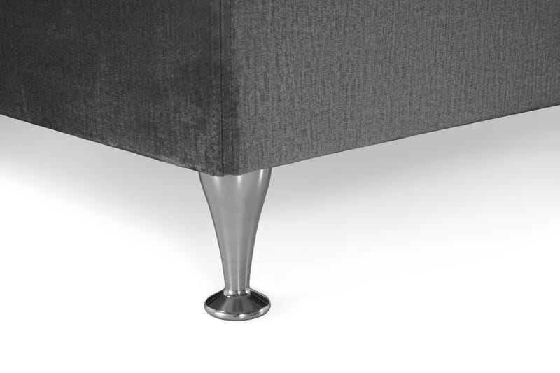 Royal Velvet Kontinentalseng 160x200 cm - mørkegrå - Møbler - Senge - Kontinentalsenge