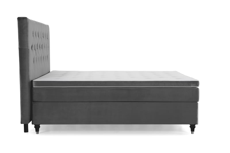 Royal Velvet Kontinentalseng 160x200 cm - mørkegrå - Møbler - Senge - Kontinentalsenge