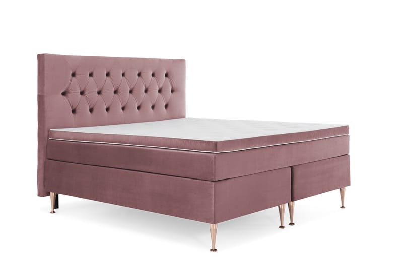 Royal Velvet Kontinentalseng 160x200 cm - Rosa - Møbler - Senge - Kontinentalsenge