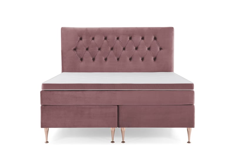 Royal Velvet Kontinentalseng 160x200 cm - Rosa - Møbler - Senge - Kontinentalsenge