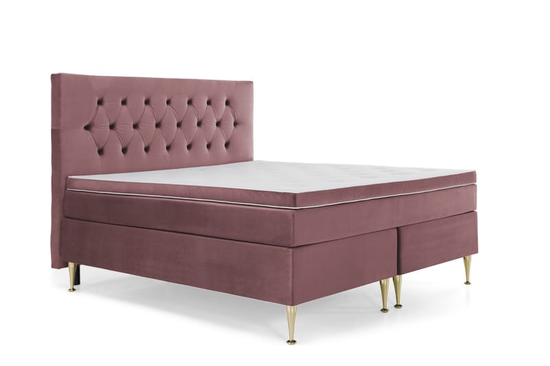 Royal Velvet Kontinentalseng 160x200 cm - Rosa - Møbler - Senge - Kontinentalsenge