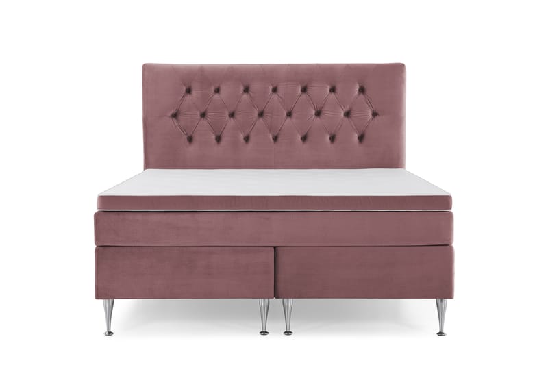 Royal Velvet Kontinentalseng 160x200 cm - Rosa - Møbler - Senge - Kontinentalsenge
