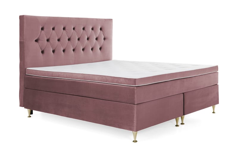 Royal Velvet Kontinentalseng 160x200 cm - Rosa - Møbler - Senge - Kontinentalsenge