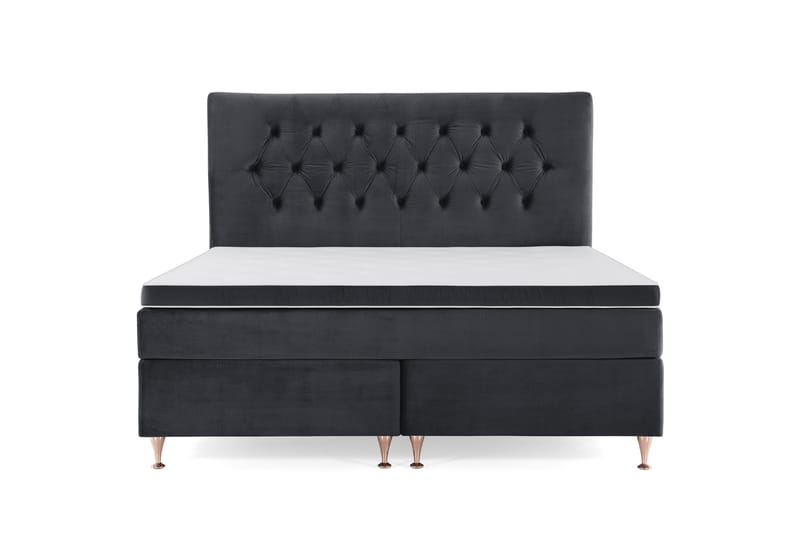 Royal Velvet Kontinentalseng 160x200 cm, sort